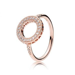 Pandora Rose Sparkling Halo Ring